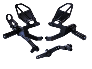 BMW S1000RR Rear Set - Vortex Racing - Adjustable - Black - `15-`19